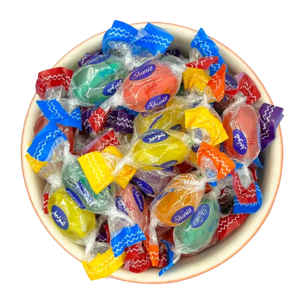 آبنبات میوه ای با مغز پاستیل